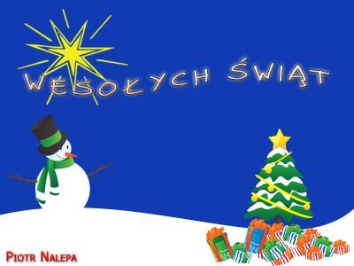 Kartka Bożonarodzeniowa od Piotra Nalepa do wszystkich czytelników bloga
