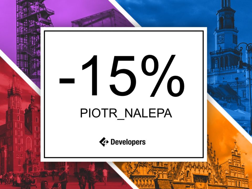 kod rabatowy na 4Developers 2019