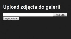 Upload zdjęcia do galerii