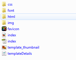 struktura folderów w szablonie by Piotr Nalepa