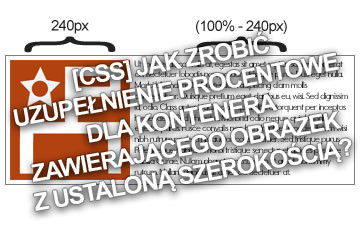 [CSS] Jak zrobić uzupełnienie procentowe dla kontenera zawierającego obrazek z ustaloną szerokością?