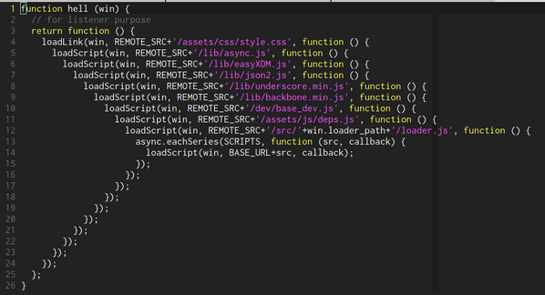 Callback hell in JavaScript