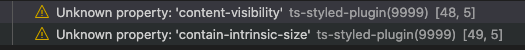 ts-styled-plugin error message