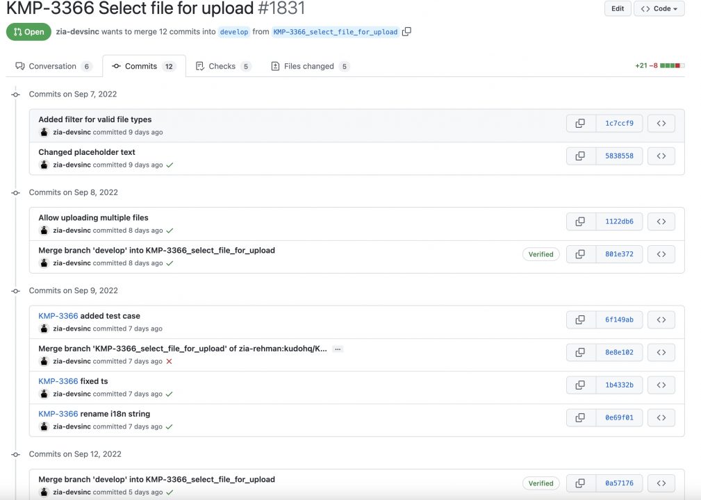 messed up git history