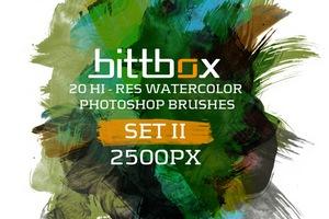 Hi-Res Watercolor Brushes Set II