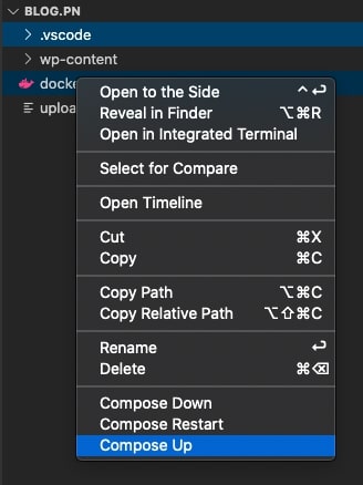 Docker compose w VS Code